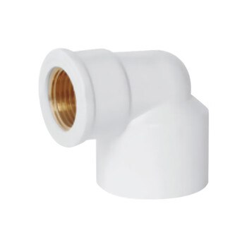 联塑（LESSO）铜内丝异径弯头(PVC-U给水配件)白色 dn25XRC1/2＂