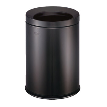 南 SF10-Y02 圆形房间桶   黑金 10升容量 商用酒店宾馆客房不锈钢 南方垃圾桶 果皮桶
