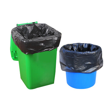 庄太太 【黑色45*50/300只】商用大号黑色塑料袋酒店物业装被子打包大垃圾袋