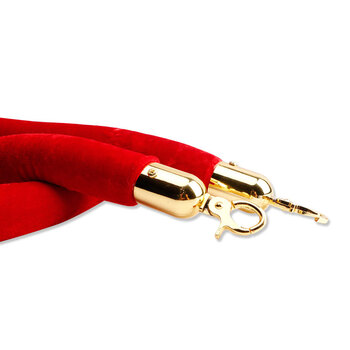 者也 礼宾柱麻绳挂绳麻花挂绳栏杆座挂绳围栏隔离带 绒布挂绳 金钩款