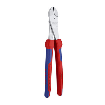 凯尼派克（KNIPEX）74 05 250 省力型斜口钳 镀铬 双色手柄 250mm 切割类工具 钢