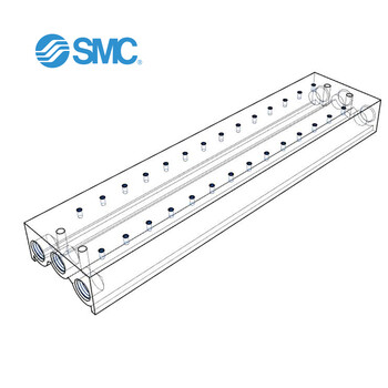 SMC SS5Y5-20-14 5通电磁阀 直接配管型集装式 整块型底板/各自配线 集装式型号 20型14阀 适用SY5000系列