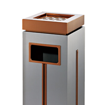 南 GPX-14A 南方座地垃圾桶 玫瑰金 落地烟缸垃圾桶酒店宾馆垃圾筒烟灰桶