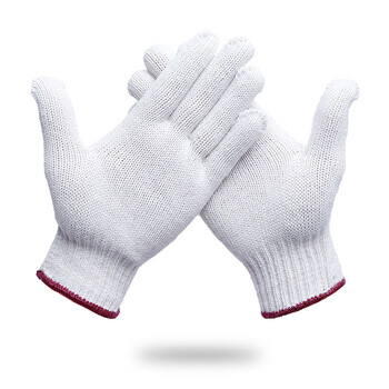 者也（ZYE）劳保手套加厚耐磨防滑尼龙手套棉线手套工地工作手套男女棉纱手套 加大棉纱12双