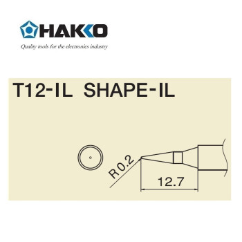 日本白光（HAKKO）FX951 专用焊嘴 T12系列焊嘴 尖型弯尖型 T12-IL（消耗品类不涉及维保）