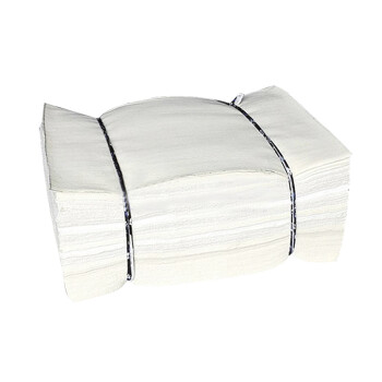 谋福56 擦机布工业抹布碎布头吸油不掉毛大块布头 擦机布白色装50斤（30*40cm）