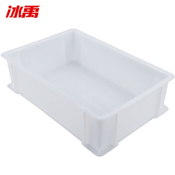 冰禹 BY-5S1 加厚塑料物流周转箱 工具零件盒收纳箱 7号白300*200*87mm