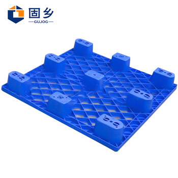 固乡塑料叉车托盘货板仓库货物卡板货架垫板防潮栈板垫仓托板地垫地堆【1000*1000*145mm】