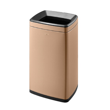 南 SF25-F02 环境桶 香槟金 商用酒店宾馆客房不锈钢  南方垃圾桶 房间桶 果皮桶 内桶容量25升