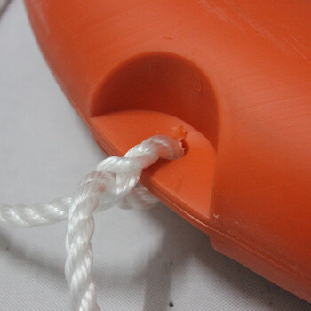 英耐特 成人儿童救生圈实心船用救生浮圈加厚实心塑料救生圈内河公海救生专用 2.5公斤 成人圈