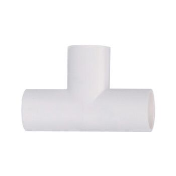 联塑 LESSO 管三通PVC电工套管配件白色 φ50