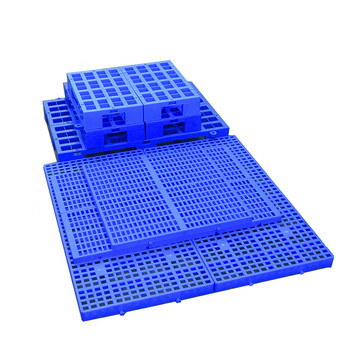 海斯迪克 HKZ-16 防潮板塑料垫板 网格平板可拼接组合式塑料垫货板 加厚仓储铺地板 防潮板600*300*30mm蓝