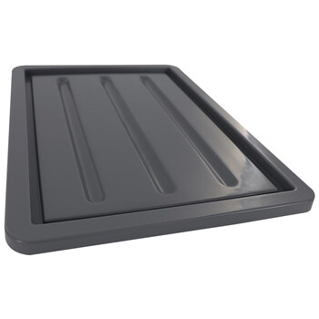 海斯迪克  EU塑料箱盖子零件箱盖子 灰色周转箱盖子600*400