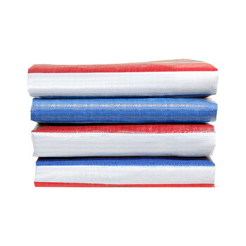 夜霸途三色彩条布防水防晒加厚防雨布装修户外遮阳防尘塑料油布雨棚篷布（2米X50米 双面覆膜）