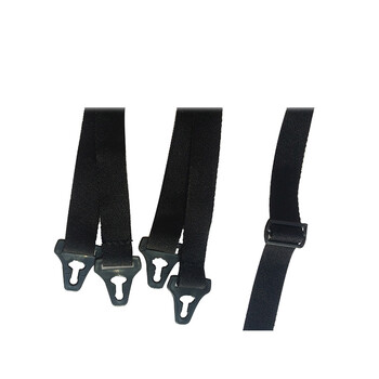 代尔塔/DELTAPLUS 102021 标准款下颚带 可调节弹性安全帽下颌带 黑色 10个/包 1包装