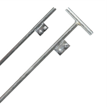海斯迪克 HK-416 接地极 电力接地 接地棒 接地线 地线配针 避雷针 镀锌 接地针丁字 直径16mm*80cm长