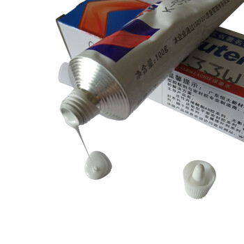 卡夫特 kafuter K-5933W 单组份有机硅密封胶 自流平线束堵孔胶 白色半流淌100克/支