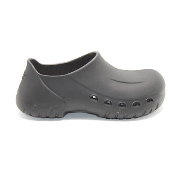 安美尚（ams） 7101厨师鞋厨房酒店工作鞋 橡胶底防油耐磨 带孔透气性好可水洗男女同款 定做 黑色 43#