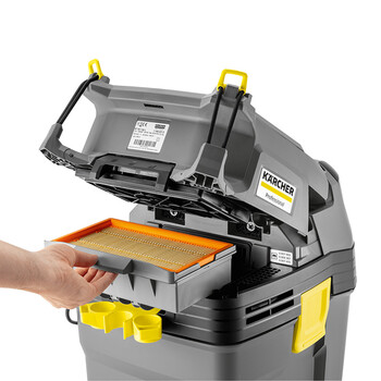 KARCHER 德国卡赫 商用工业桶式干湿两用抖尘大功率大吸力吸尘器 NT30/1 AP 30升尘桶 原装进口