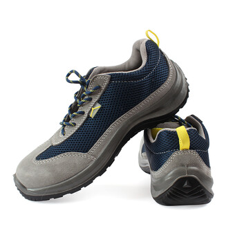 代尔塔301219ASTI S1P SRC新款彩虹鞋防砸防穿刺透气耐油工作鞋 蓝/灰 41*1双