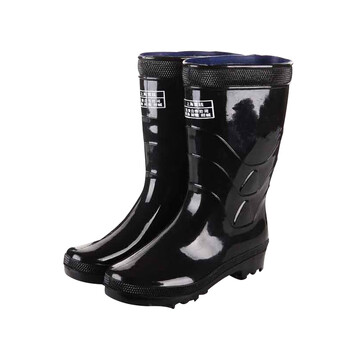 君御 男士雨鞋秋冬季雨靴双钱中筒 801 40码