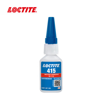 乐泰/loctite 415 瞬干强力胶 金属粘接 高粘度 快干胶无色透明液体胶水20g/1支