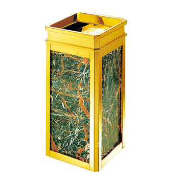 南 GPX-17A 南方方水晶座地烟灰桶 镜金 办公楼立式座地烟灰桶户外垃圾箱大厅大堂电梯口烟灰桶