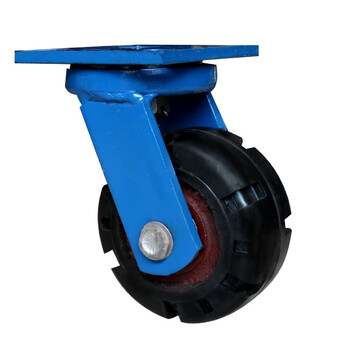 好嘉居 超重型万向轮轮子6寸8寸10寸12寸大载重橡胶轮手推车脚轮车轱辘8寸重型万向黑胶轮