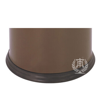 南 GPX-45 南方多层圆形垃圾桶 钢圈咖啡色 商用酒店宾馆客房垃圾桶 房间桶 果皮桶 内桶容量9.8升