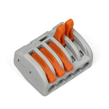 天旭接线端子软硬导线通用快速接线端子免螺丝压线帽5孔连接器4平方线可用PCT-215 10个