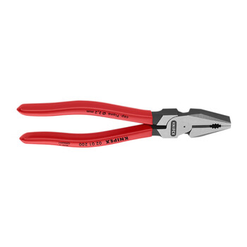 凯尼派克（KNIPEX）02 01 200 省力型钢丝钳 八寸 抛光 塑料套柄 200mm 切割类工具 钢