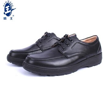 王盾/盾王 8555-2工作鞋黑色牛皮工作鞋男款耐磨防滑男鞋定做 42码 黑色 1双