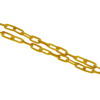 稳斯坦 WST200 塑料警示链条 路锥链条 隔离链子 链条 警示防护链条 隔离墩链条（6mm红白-5米）