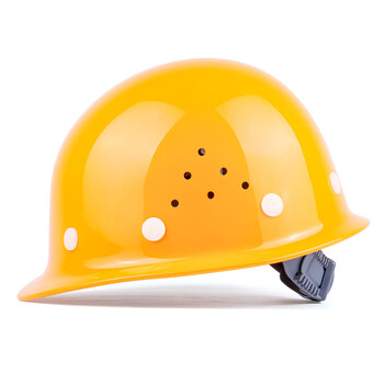 星工（XINGGONG）透气款安全帽工程工地建筑施工劳保防砸领导电工安全头盔按键定制款 黄色XGA-1T