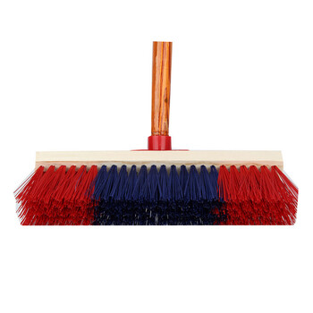 谋福06 地板刷宾馆硬毛刷子长柄地刷 浴室长木柄清洁刷子 地板刷宾馆硬毛刷（25cm）