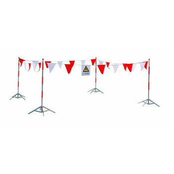 海斯迪克 HK-350  电力施工安全围网支架 警示隔离网支架 警示带支柱隔离栏支架 不锈钢墩式支架