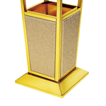 南 GPX-113B 南方黑金钢烟灰桶 镜金 商场垃圾筒酒店落地烟灰桶立式果皮桶商用垃圾桶