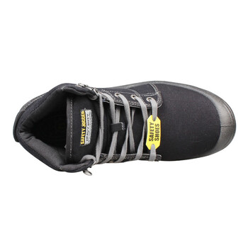 鞍琸宜/SAFETYJOGGERSS1PDESERT安全鞋防砸防刺穿防静电钢头钢底中帮帆布劳保鞋黑色40码1双可定制