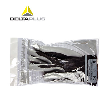 代尔塔（Deltaplus） 透气 涂层 防油手套 劳保手套 工作手套 胶皮手套 9寸 201715 10双/包