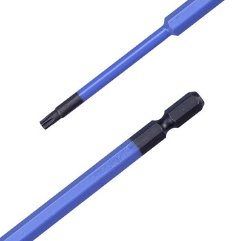 安力士牌（ANEX）梅花内六角批咀ACTX-1515带孔风批头T15X150mm梅花型电动批嘴 星型螺丝刀