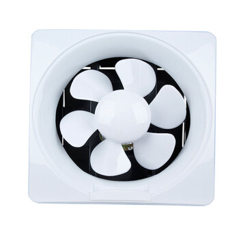 冰禹 BY-5086 弧面塑料百叶窗换气扇 浴室厕所厨房排风扇 墙壁排气扇 白色换气扇 12寸