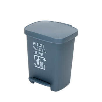 苏识 YJ-A080 30升加厚脚踏桶加厚塑料分类垃圾桶(计价单位：个)灰色