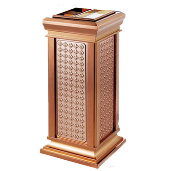 南 GPX-8H 皇家座地 南方烟灰桶 玫瑰金 商场垃圾桶 酒店落地烟灰桶立式果皮桶商场垃圾筒 