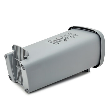 兰诗（LAUTEE）XD-50D 脚踏灰色垃圾桶 酒店宾馆商用带盖果皮箱 50L