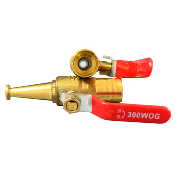 海斯迪克 HKZ-1 消防软卷盘水枪头 自救软管水枪头 消防水带接头 高压水枪铜枪头