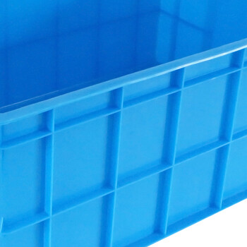 兰诗（LAUTEE）575-250 多功能周转箱 仓储物流箱 转运筐长方形塑料箱 蓝色575x390x250