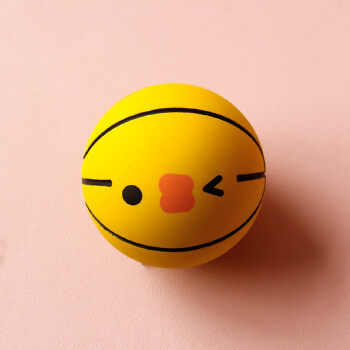 弹力球儿童弹跳小球小孩子玩的玩具球mini球软球橡皮球硅胶小篮球黄色
