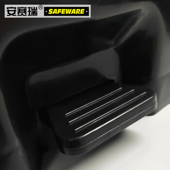 安赛瑞 双桶脚踏分类垃圾桶 加厚塑料环卫分类垃圾桶 户外商用办公可回收厨余其他干垃圾30L 带盖 绿灰 24397