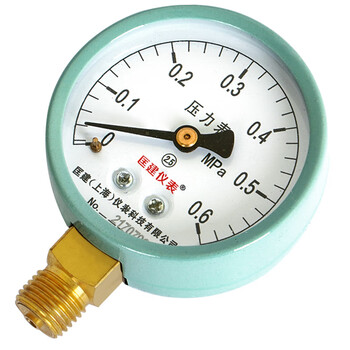 匡建仪表（CONJANT）Y-60 压力表0-0.6mpa水压表 自来水空气地暖压力测量M14*1.5螺纹