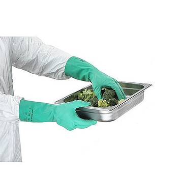 ANSELL 37-145 丁腈橡胶 防化耐磨耐油 耐酸碱劳保手套6双 9码 